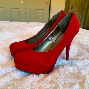 Red Mossino Heels size 7
